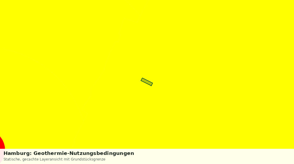 Statische Kartenansicht: Hamburg: Geothermie-Nutzungsbedingungen