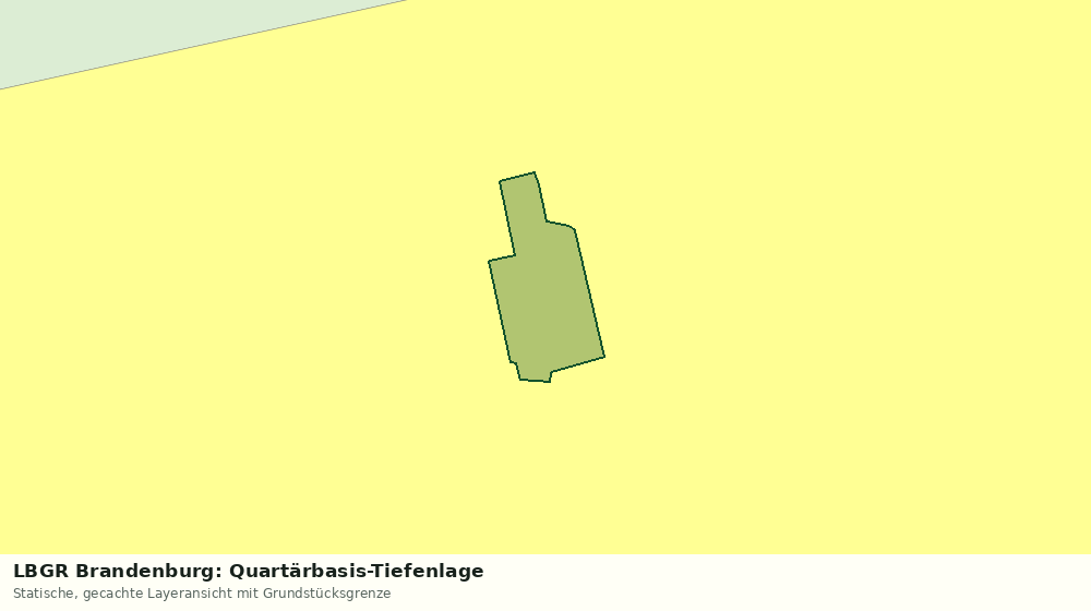 Statische Kartenansicht: LBGR Brandenburg: Quartärbasis-Tiefenlage
