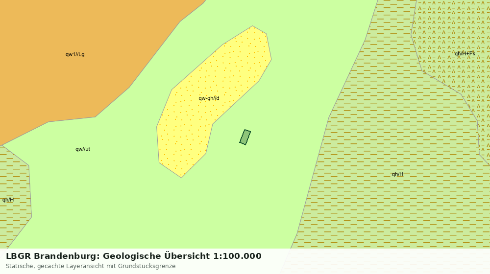 Statische Kartenansicht: LBGR Brandenburg: Geologische Übersicht 1:100.000