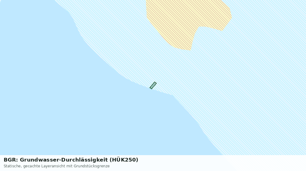 Statische Kartenansicht: BGR: Grundwasser-Durchlässigkeit (HÜK250)