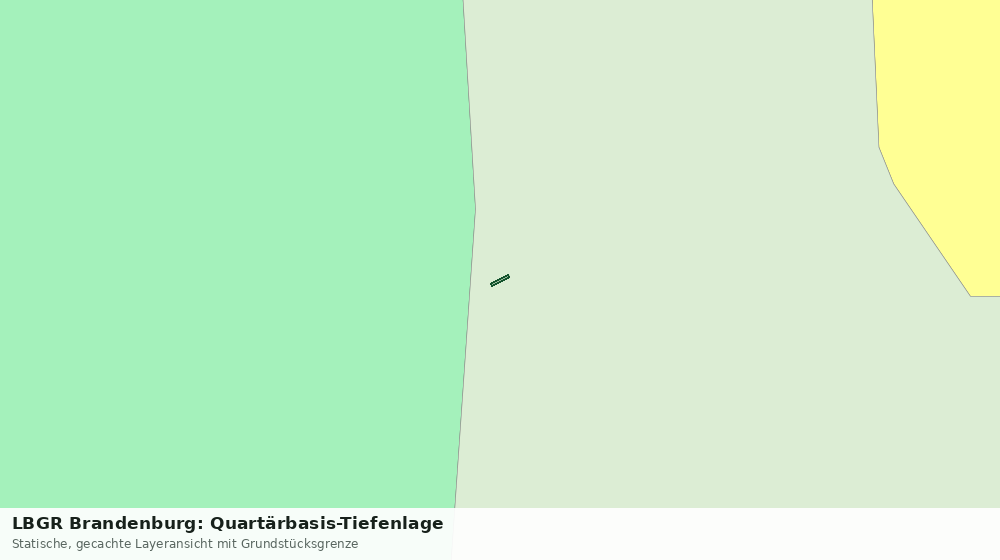 Statische Kartenansicht: LBGR Brandenburg: Quartärbasis-Tiefenlage