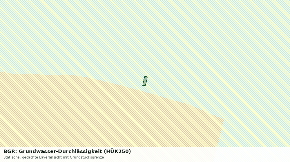 Statische Kartenansicht: BGR: Grundwasser-Durchlässigkeit (HÜK250)