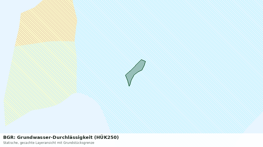 Statische Kartenansicht: BGR: Grundwasser-Durchlässigkeit (HÜK250)