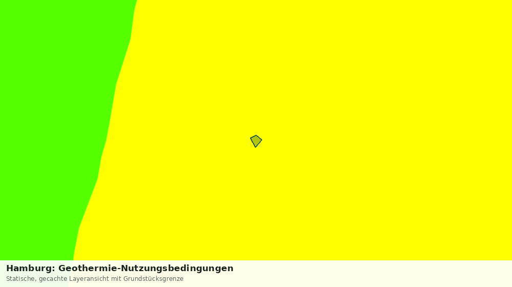 Statische Kartenansicht: Hamburg: Geothermie-Nutzungsbedingungen