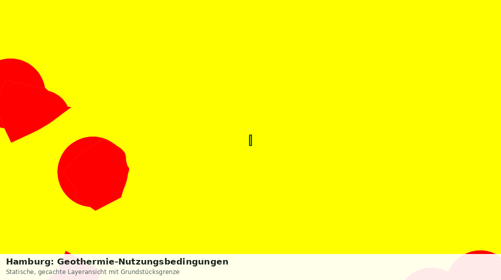 Statische Kartenansicht: Hamburg: Geothermie-Nutzungsbedingungen
