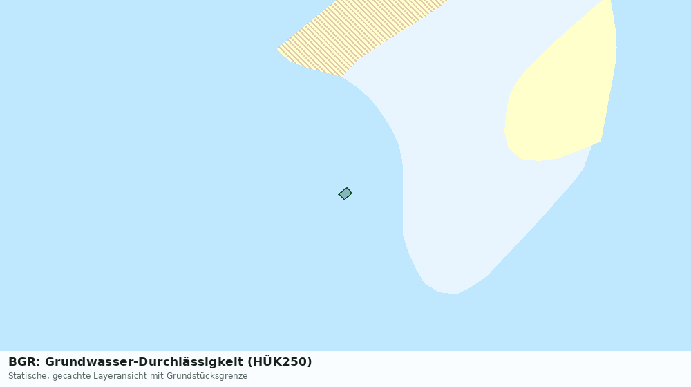 Statische Kartenansicht: BGR: Grundwasser-Durchlässigkeit (HÜK250)