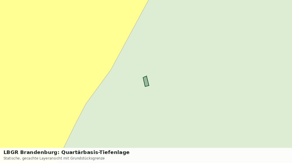 Statische Kartenansicht: LBGR Brandenburg: Quartärbasis-Tiefenlage