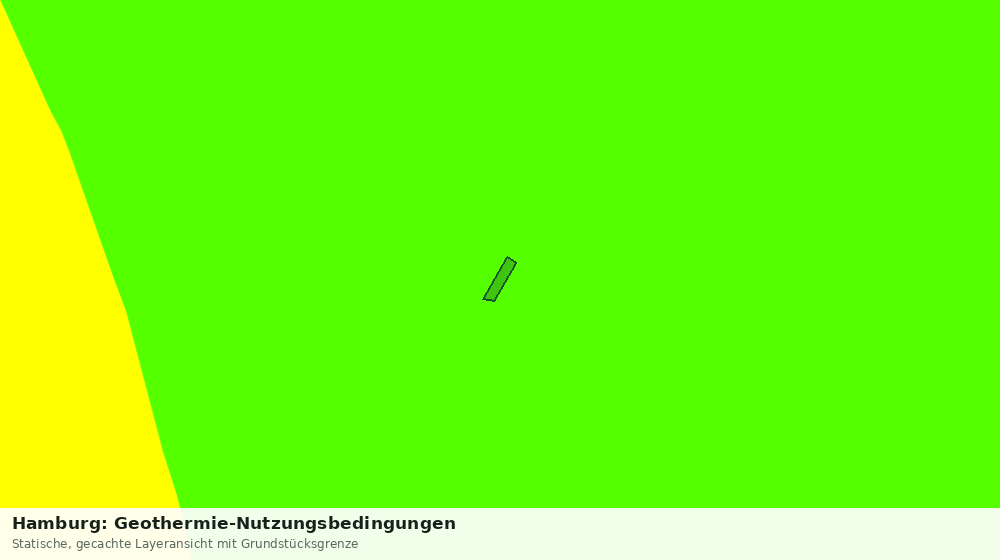 Statische Kartenansicht: Hamburg: Geothermie-Nutzungsbedingungen