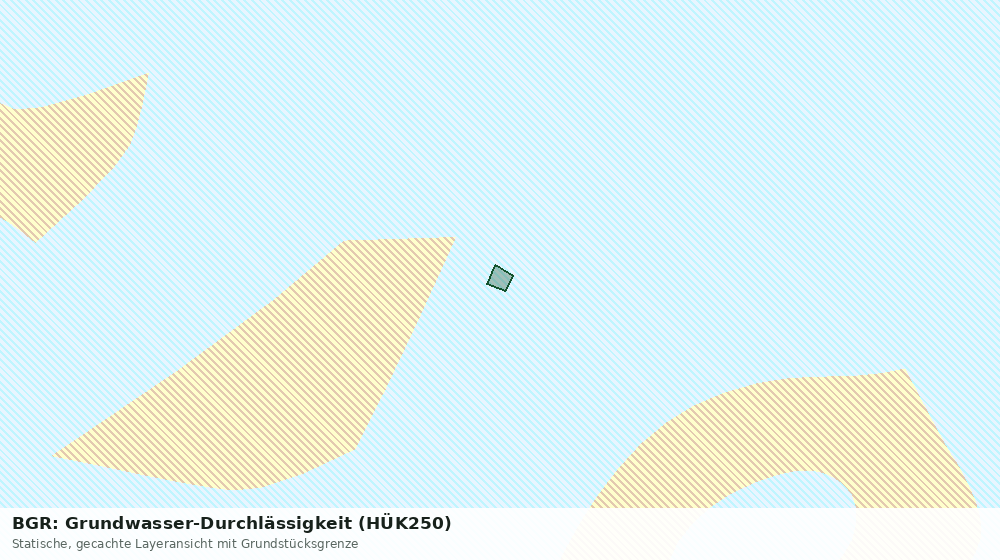 Statische Kartenansicht: BGR: Grundwasser-Durchlässigkeit (HÜK250)