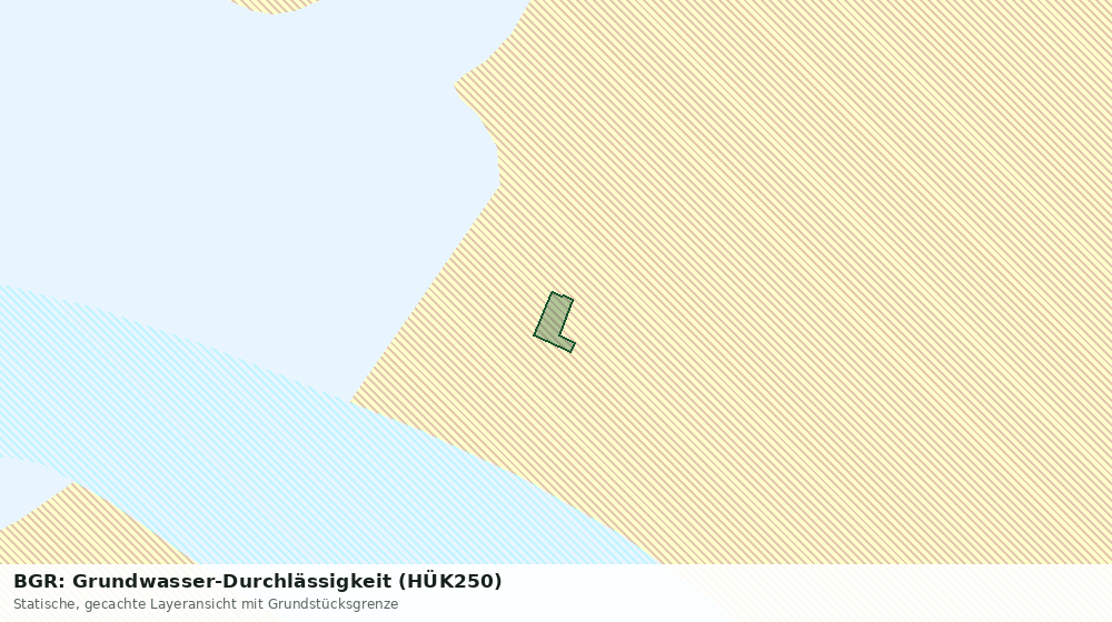 Statische Kartenansicht: BGR: Grundwasser-Durchlässigkeit (HÜK250)