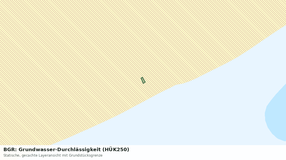 Statische Kartenansicht: BGR: Grundwasser-Durchlässigkeit (HÜK250)
