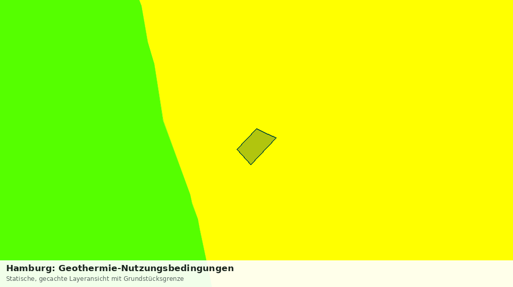 Statische Kartenansicht: Hamburg: Geothermie-Nutzungsbedingungen