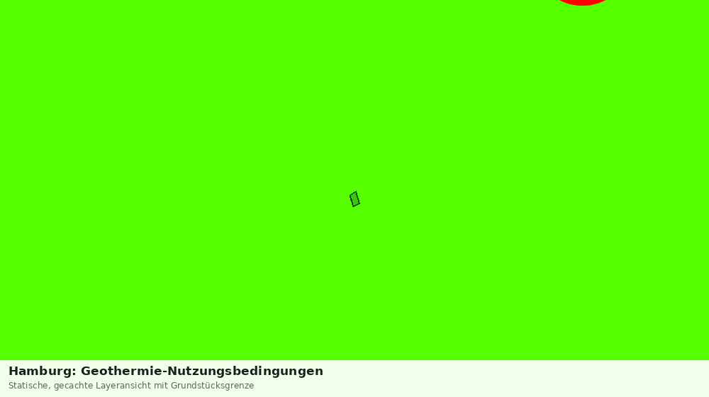 Statische Kartenansicht: Hamburg: Geothermie-Nutzungsbedingungen
