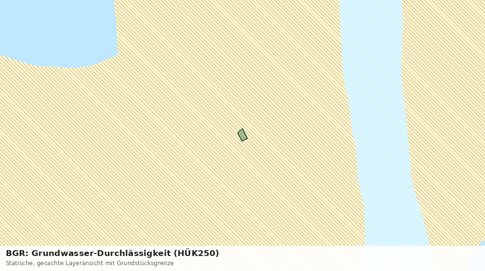 Statische Kartenansicht: BGR: Grundwasser-Durchlässigkeit (HÜK250)
