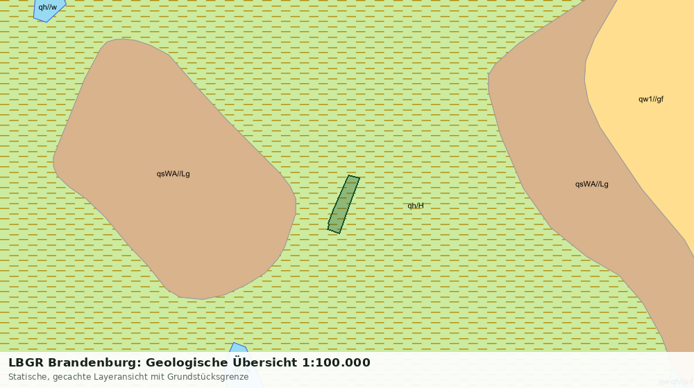 Statische Kartenansicht: LBGR Brandenburg: Geologische Übersicht 1:100.000