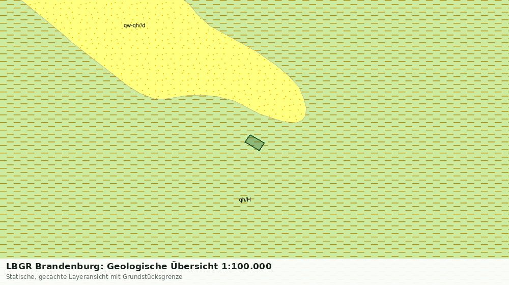 Statische Kartenansicht: LBGR Brandenburg: Geologische Übersicht 1:100.000
