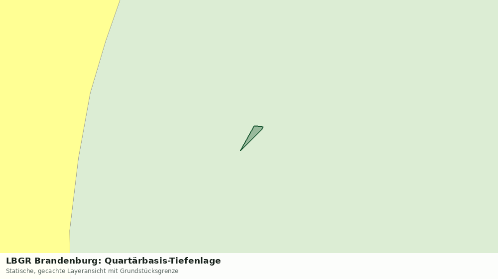 Statische Kartenansicht: LBGR Brandenburg: Quartärbasis-Tiefenlage