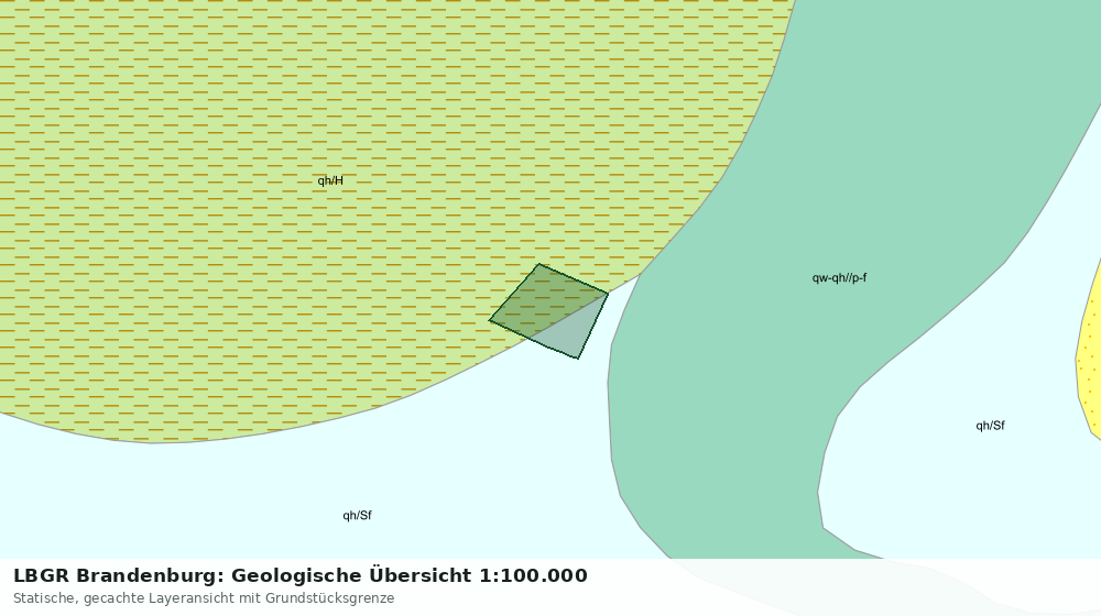 Statische Kartenansicht: LBGR Brandenburg: Geologische Übersicht 1:100.000