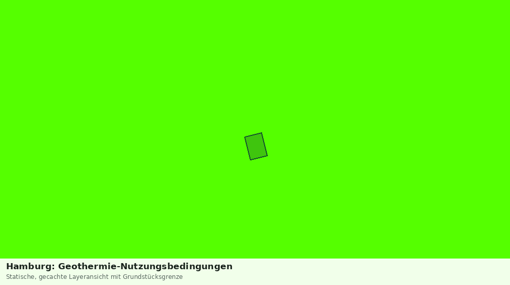 Statische Kartenansicht: Hamburg: Geothermie-Nutzungsbedingungen