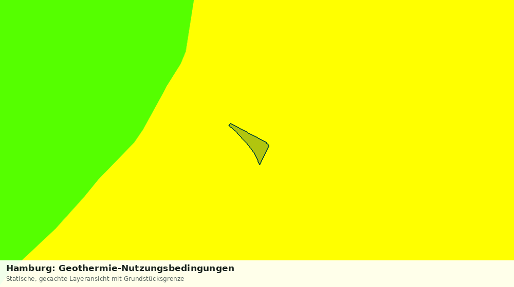 Statische Kartenansicht: Hamburg: Geothermie-Nutzungsbedingungen