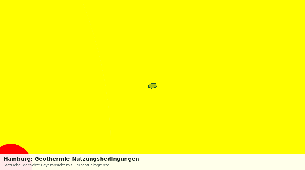 Statische Kartenansicht: Hamburg: Geothermie-Nutzungsbedingungen