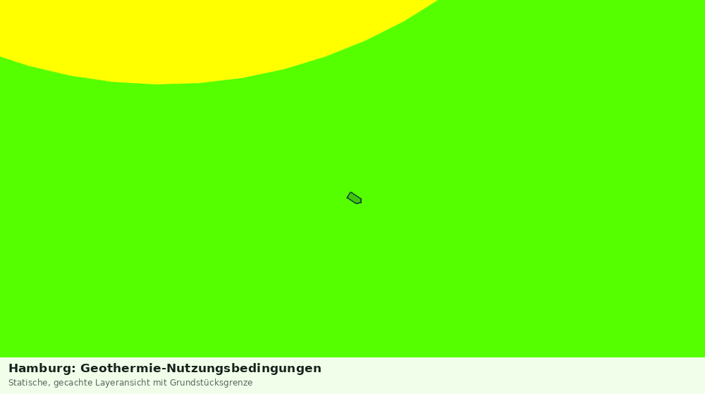 Statische Kartenansicht: Hamburg: Geothermie-Nutzungsbedingungen