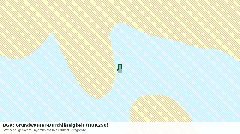 Statische Kartenansicht: BGR: Grundwasser-Durchlässigkeit (HÜK250)