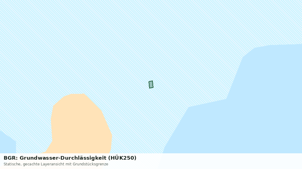 Statische Kartenansicht: BGR: Grundwasser-Durchlässigkeit (HÜK250)