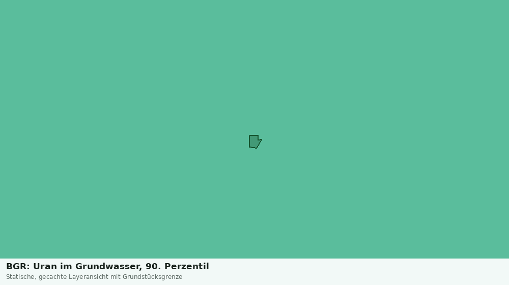 Statische Kartenansicht: BGR: Uran im Grundwasser, 90. Perzentil