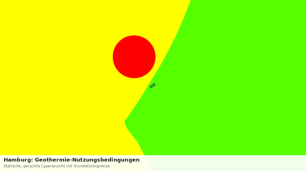 Statische Kartenansicht: Hamburg: Geothermie-Nutzungsbedingungen