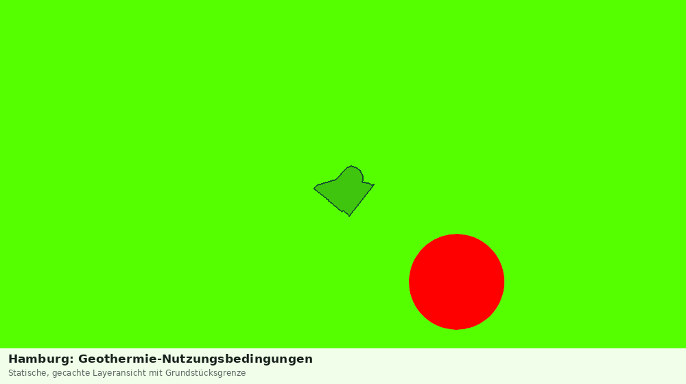 Statische Kartenansicht: Hamburg: Geothermie-Nutzungsbedingungen
