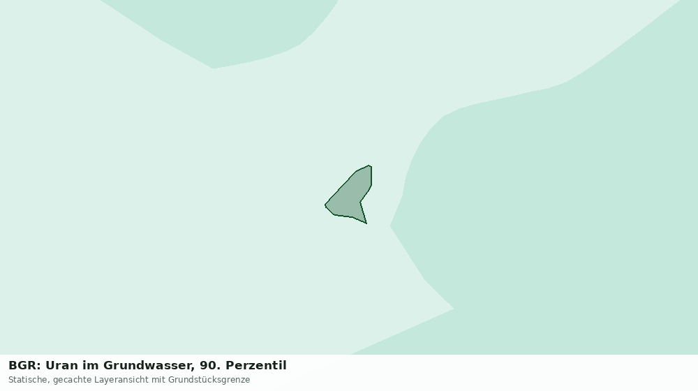 Statische Kartenansicht: BGR: Uran im Grundwasser, 90. Perzentil