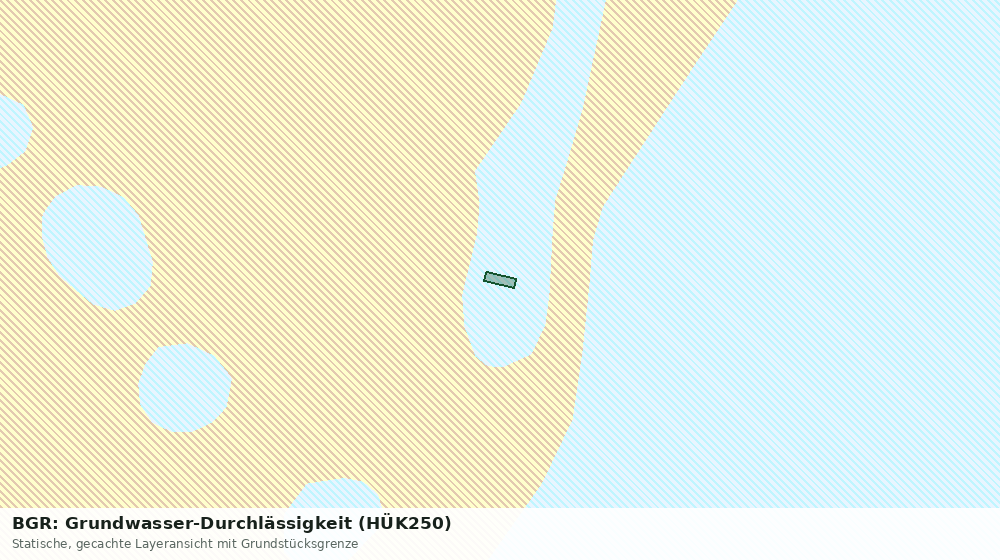 Statische Kartenansicht: BGR: Grundwasser-Durchlässigkeit (HÜK250)