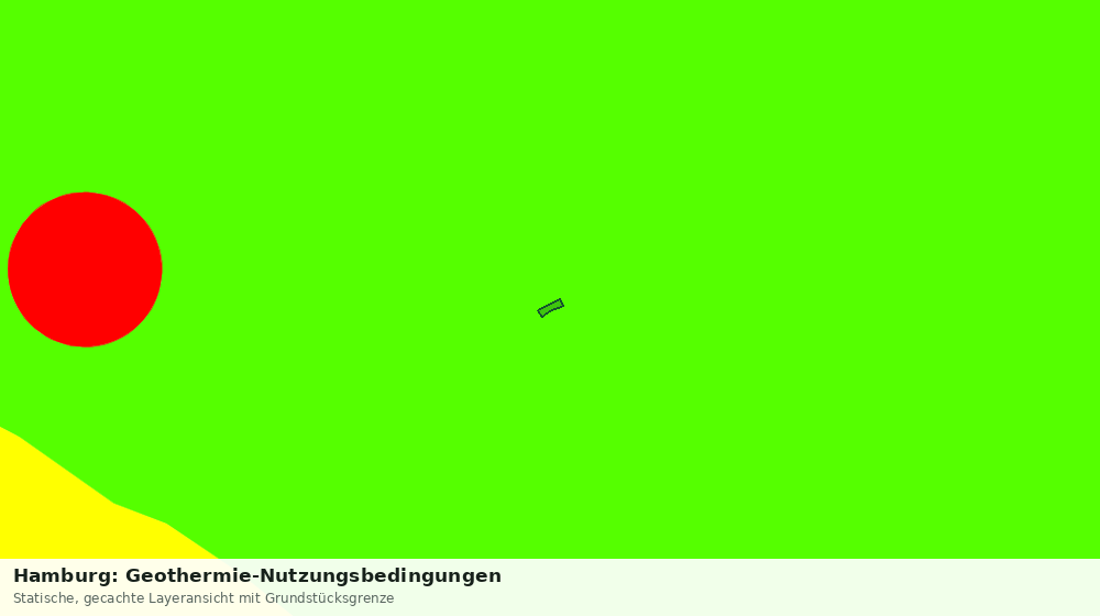 Statische Kartenansicht: Hamburg: Geothermie-Nutzungsbedingungen