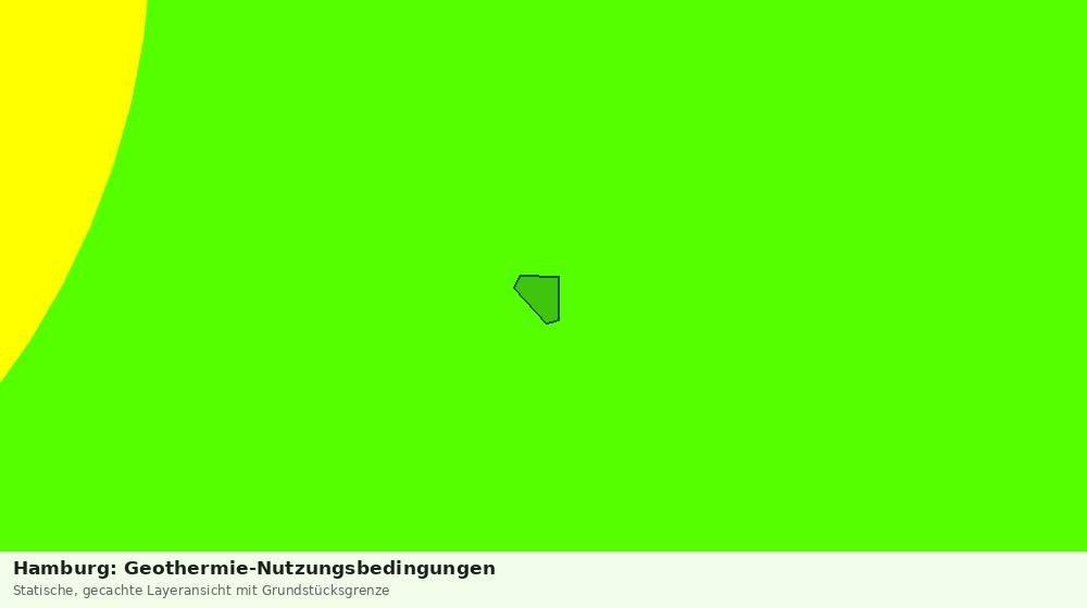 Statische Kartenansicht: Hamburg: Geothermie-Nutzungsbedingungen