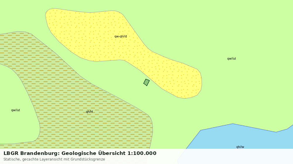 Statische Kartenansicht: LBGR Brandenburg: Geologische Übersicht 1:100.000
