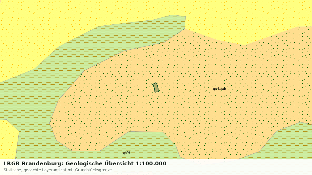 Statische Kartenansicht: LBGR Brandenburg: Geologische Übersicht 1:100.000