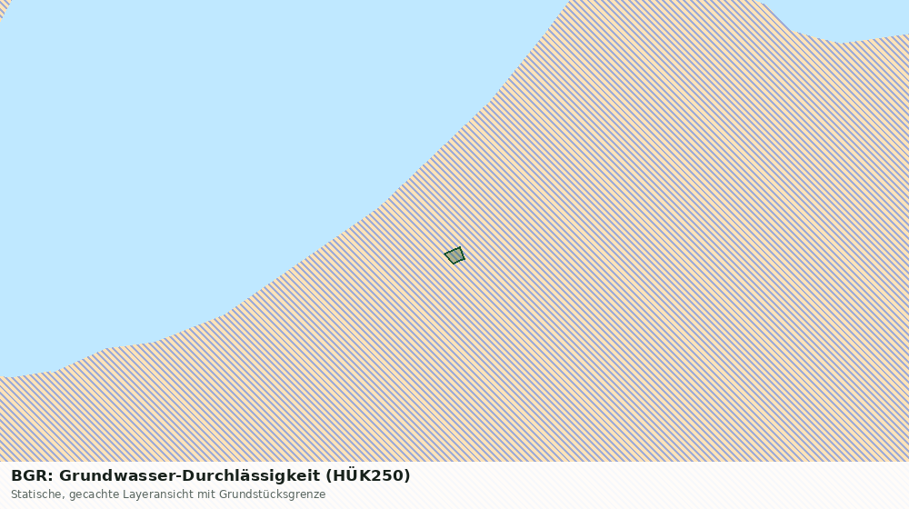 Statische Kartenansicht: BGR: Grundwasser-Durchlässigkeit (HÜK250)