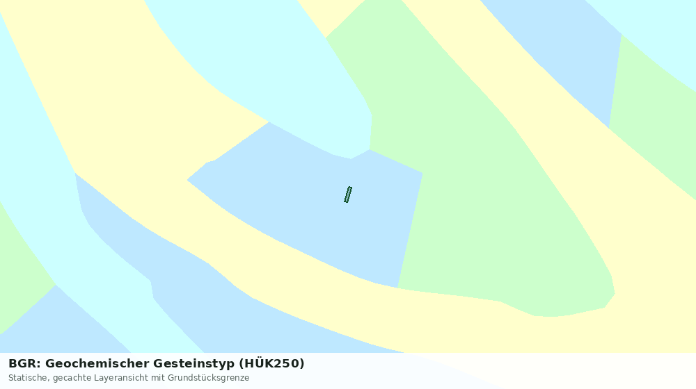 Statische Kartenansicht: BGR: Geochemischer Gesteinstyp (HÜK250)
