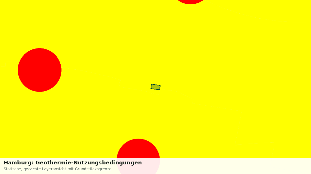 Statische Kartenansicht: Hamburg: Geothermie-Nutzungsbedingungen