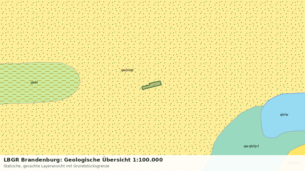 Statische Kartenansicht: LBGR Brandenburg: Geologische Übersicht 1:100.000