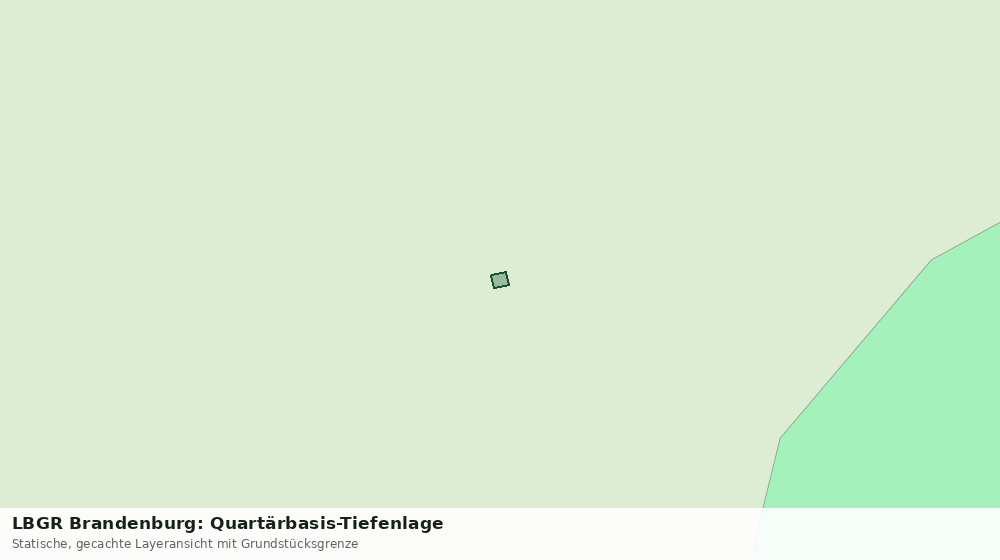 Statische Kartenansicht: LBGR Brandenburg: Quartärbasis-Tiefenlage