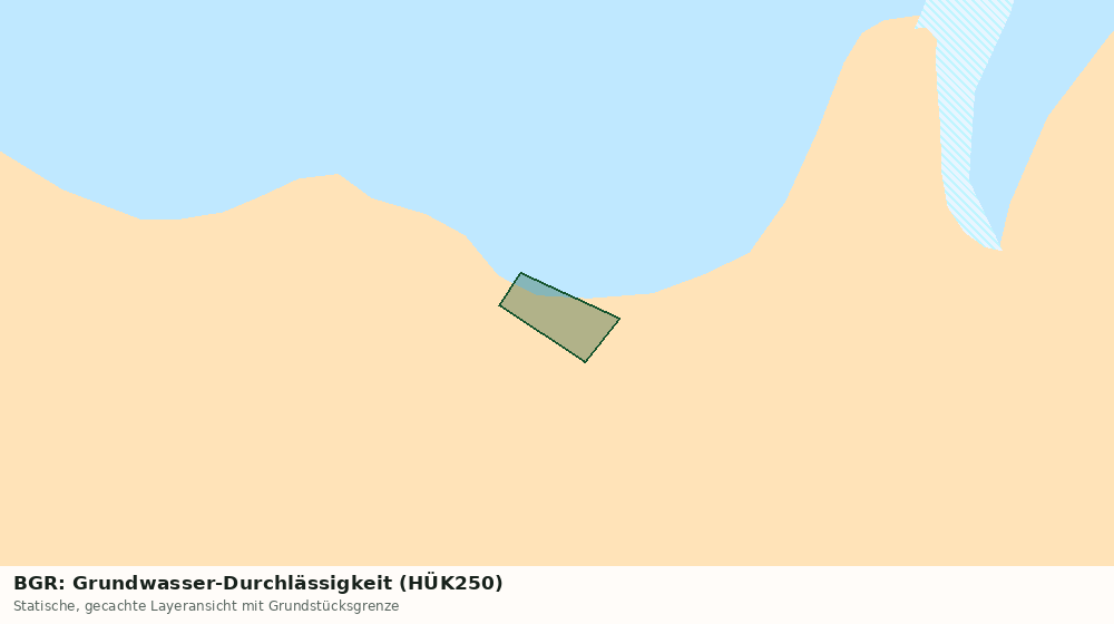 Statische Kartenansicht: BGR: Grundwasser-Durchlässigkeit (HÜK250)