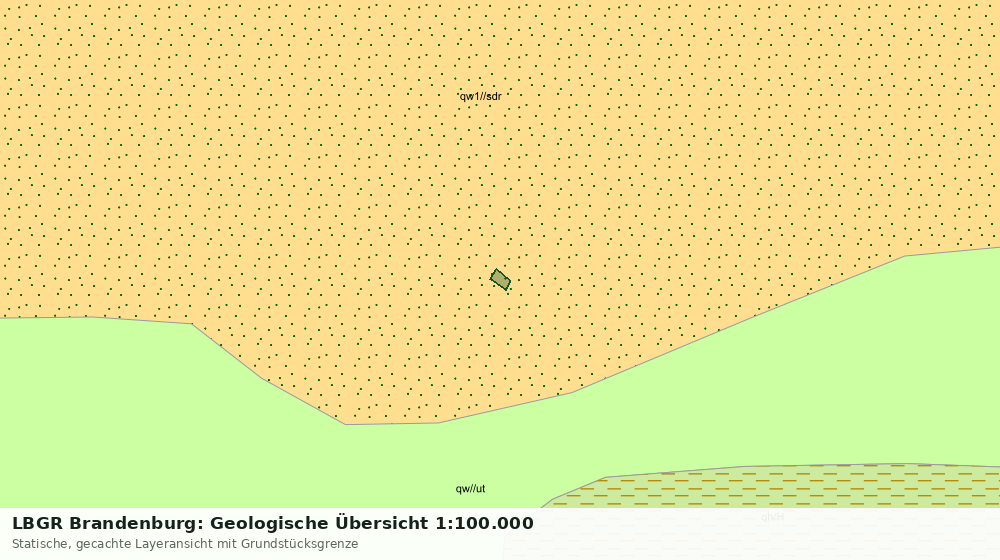 Statische Kartenansicht: LBGR Brandenburg: Geologische Übersicht 1:100.000