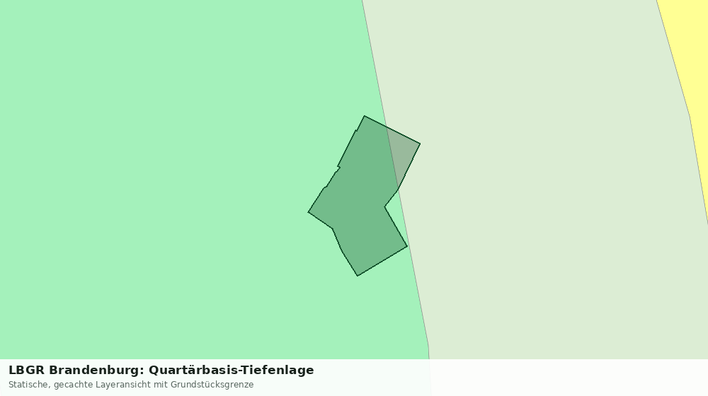 Statische Kartenansicht: LBGR Brandenburg: Quartärbasis-Tiefenlage