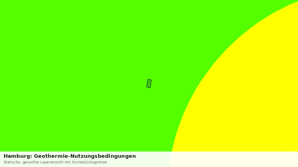 Statische Kartenansicht: Hamburg: Geothermie-Nutzungsbedingungen