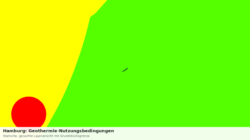 Statische Kartenansicht: Hamburg: Geothermie-Nutzungsbedingungen