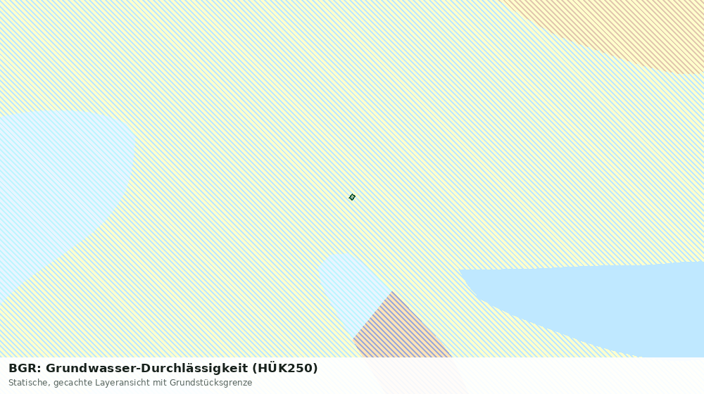 Statische Kartenansicht: BGR: Grundwasser-Durchlässigkeit (HÜK250)