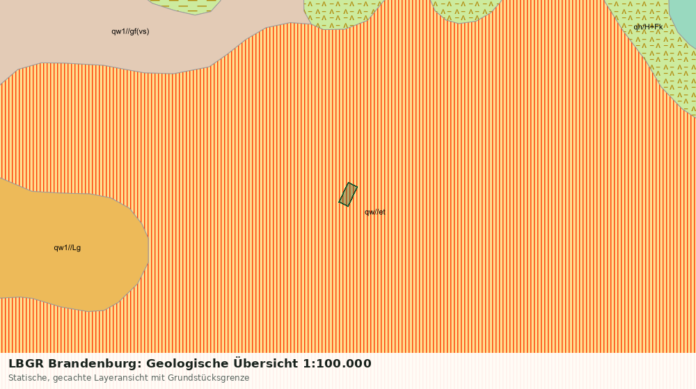 Statische Kartenansicht: LBGR Brandenburg: Geologische Übersicht 1:100.000