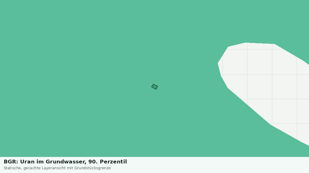 Statische Kartenansicht: BGR: Uran im Grundwasser, 90. Perzentil